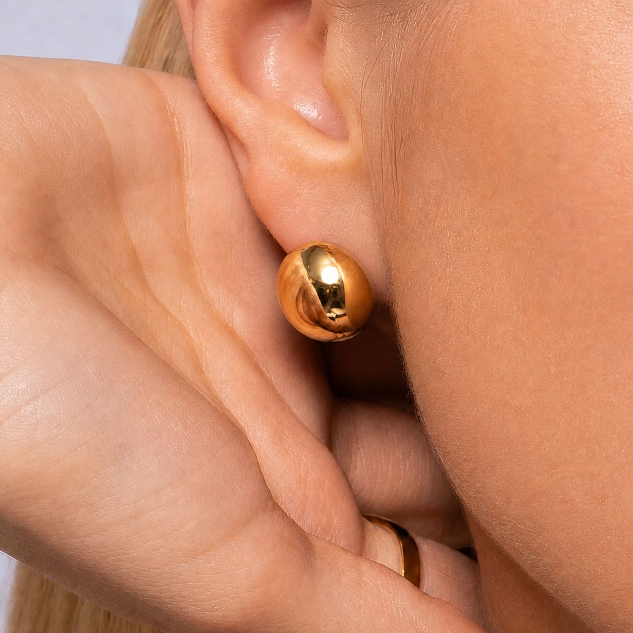 Aros Sfera de oro 1.5 3